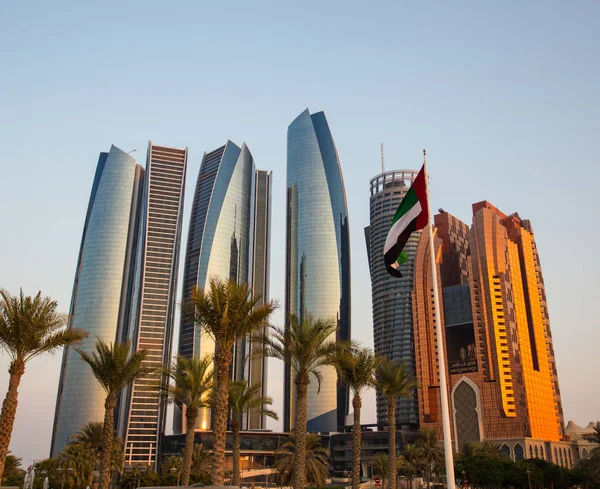 Etihad Towers, Abu Dhabi, Förenade Arabemiraten — Stockfoto