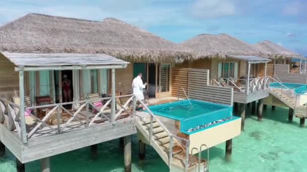 Maledivy Luxusní Resort Indickém Oceánu — Stock video