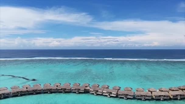 Malediven Luxe Resort Indische Oceaan — Stockvideo