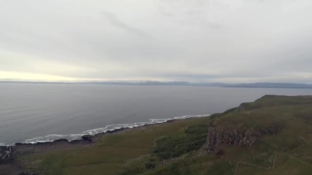 Isle Skye Scotland Drone — Stock Video