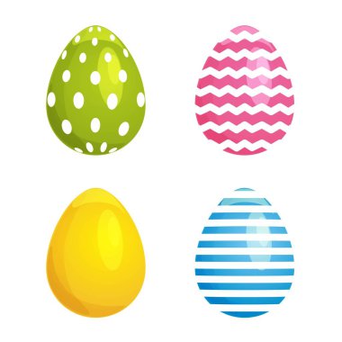 Paskalya yumurtaları dekorasyon için kümesi