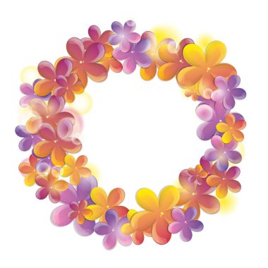 parlak bahar çiçek tebrik kartı