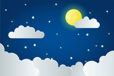 yıldızlı gece gökyüzü arka plan dekorasyon için