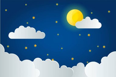 yıldızlı gece gökyüzü arka plan dekorasyon için