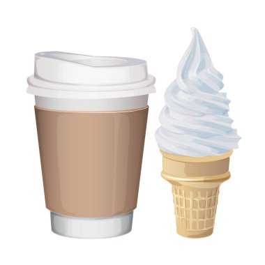 paket servisi olan restoran fincan kahve dondurma ile