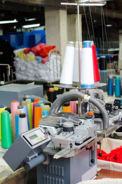 Makine ve donanımları bir iplik üretim şirket iç tasarım