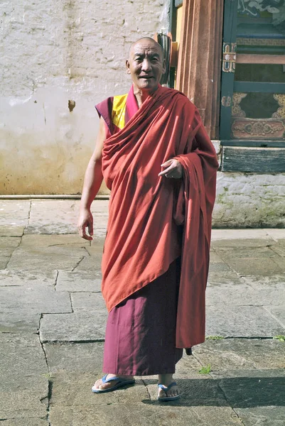 Bhutan, Paro, monaco — Foto Stock