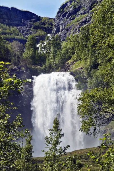 Norvegia, Luster, cascata — Foto Stock