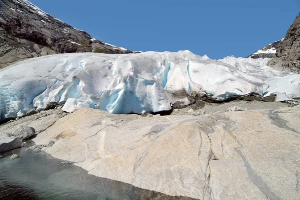 Norwegen, nigards breen glacier — Stockfoto