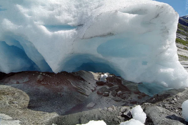 Norwegen, nigards breen glacier — Stockfoto