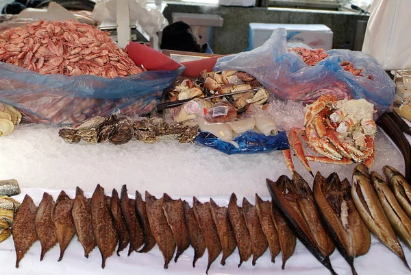 Νορβηγία, τροφή, Fish Market — Φωτογραφία Αρχείου