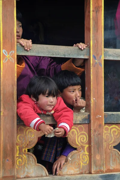 Bhutan, haa, leute — Stockfoto