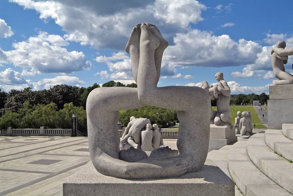 Norsko, Vigeland Park v Oslu — Stock fotografie