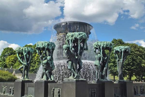 Norsko, Vigeland Park v Oslu — Stock fotografie