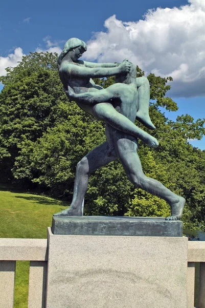 挪威，奥斯陆维格兰雕塑公园 — 图库照片