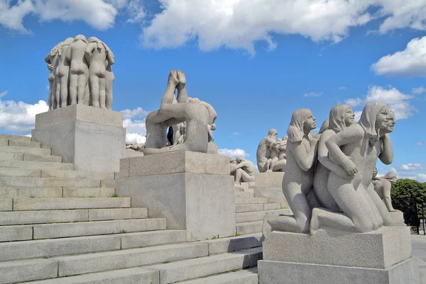 挪威，奥斯陆维格兰雕塑公园 — 图库照片