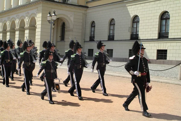 Norwegia, straży honoru w Oslo — Zdjęcie stockowe