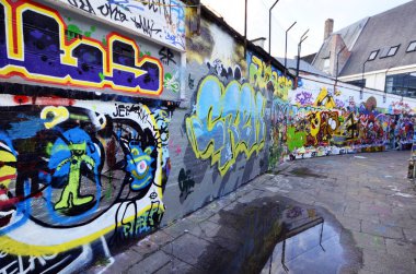 Belçika, Ghent, grafiti