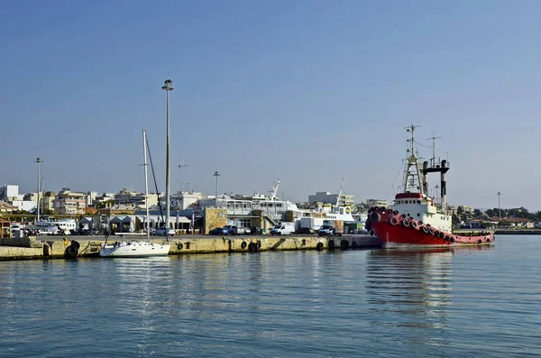 Греция, Александруполис, корабли и лодки — стоковое фото