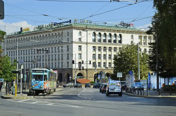 Verkeer in Sofia, Bulgarije — Stockfoto