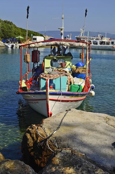 Greece, Pelion, fishing boat — Stock Photo, Image