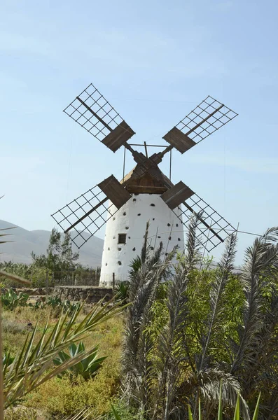 Spanien, Kanarische Insel, Windmühle — Stockfoto