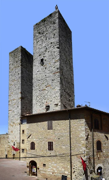 Włochy, Toskania, san gimignano — Zdjęcie stockowe