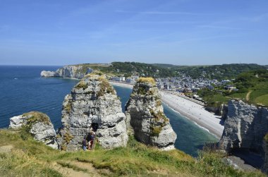 Fransa, Normandiya, deniz beldesi Etretat
