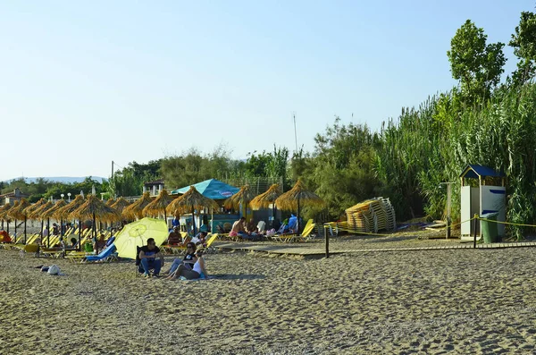 Grecja, plaża w Aleksandro, — Zdjęcie stockowe