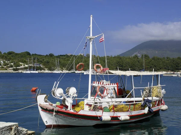 Αλιευτικό σκάφος, Κεφαλονία — Φωτογραφία Αρχείου