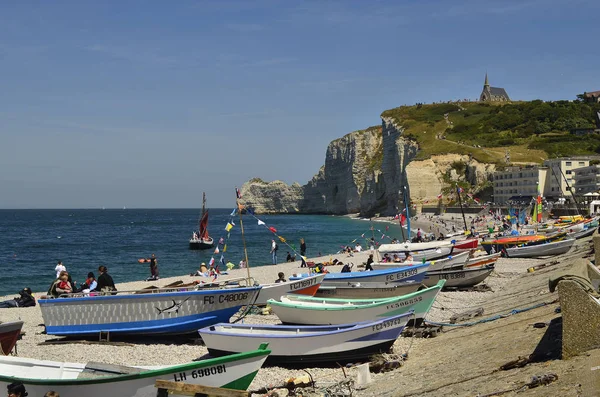 Francia, Normandía, balneario Etretat —  Fotos de Stock