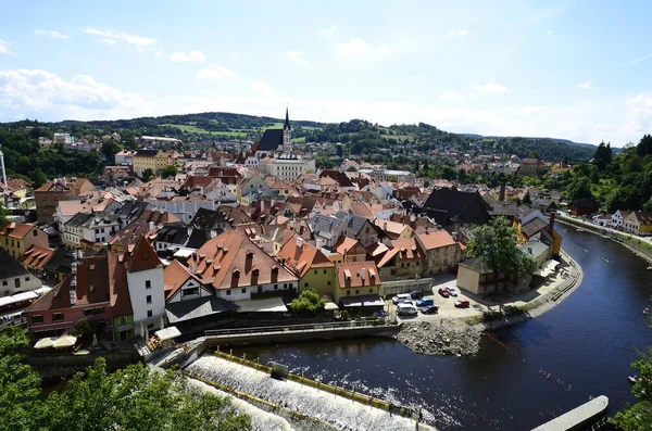 Csehország, Csehország, Unescoa World Heritage site Cesky Krumlov — Stock Fotó