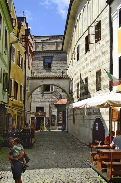 Republika Czeska, Czech, światowego dziedzictwa Unesco w miejscu Cesky Krumlov — Zdjęcie stockowe