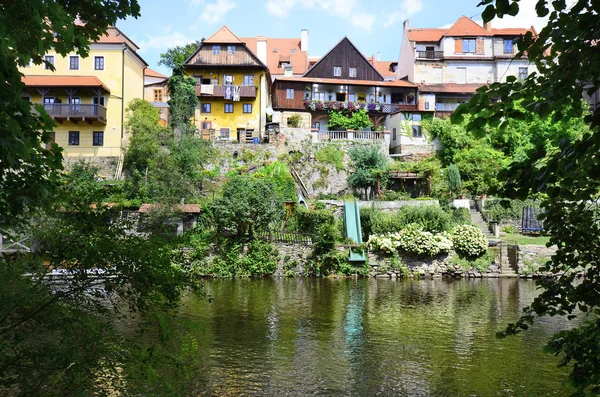 Cseh Köztársaság, a Cseh, a Unesco Világörökség hely Cesky Krumlov — Stock Fotó