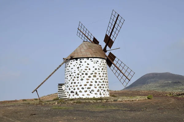 Spain, Canary Islands, Fuerteventura Island, Windmill — Stock Photo, Image
