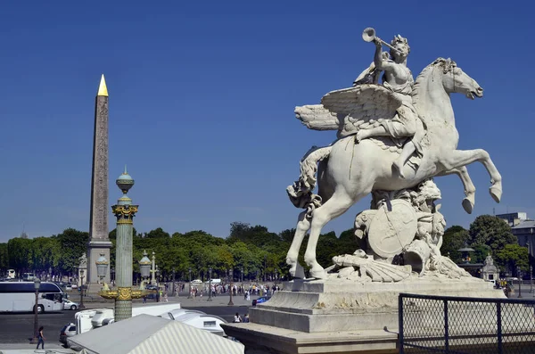 Francja, Paryż, Place de La Concorde, — Zdjęcie stockowe