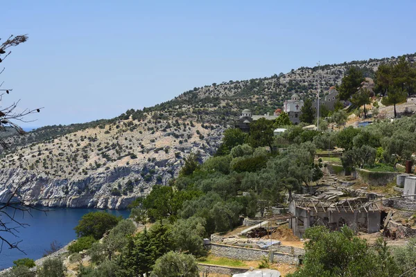 Řecko, ostrov Thassos, klášter — Stock fotografie
