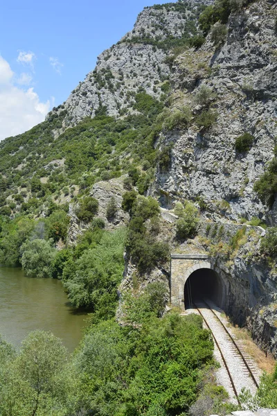 Grecja, Eastmacedonia, rzeka Nestos Gorge — Zdjęcie stockowe