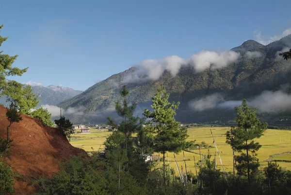 Bhútán, Paro, krajina — Stock fotografie