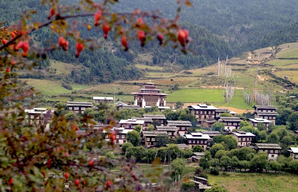 Bhútán, Bumthang, Ura, — Stock fotografie