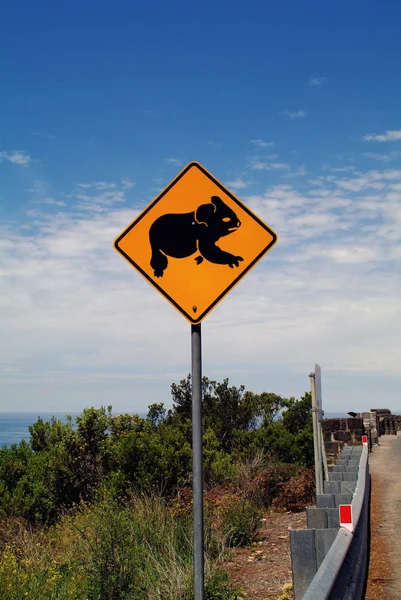 Australia, Victoria, Warning signg — Stock Photo, Image