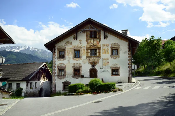 Austria, Tirol, mountain village Ladis — Stockfoto