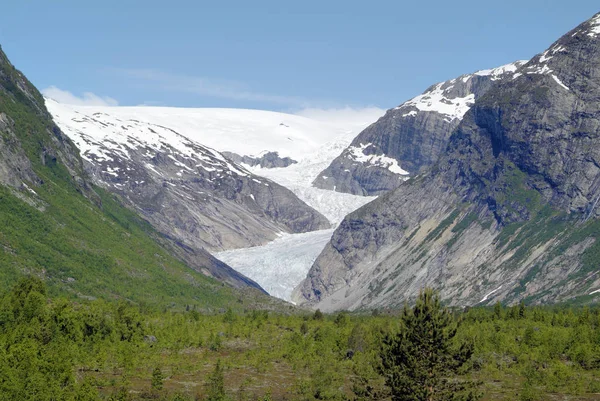 Noruega, Jostedalen, Geleira — Fotografia de Stock