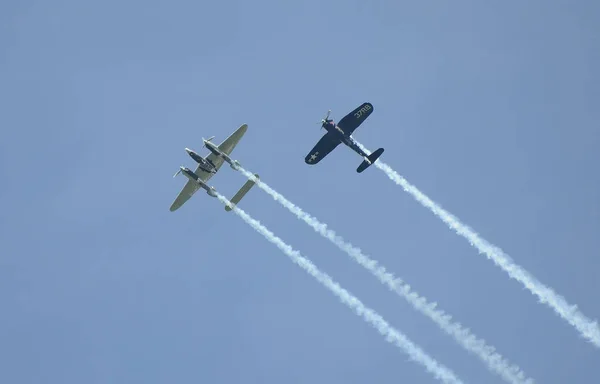 Airshow, légierő 16, — Stock Fotó
