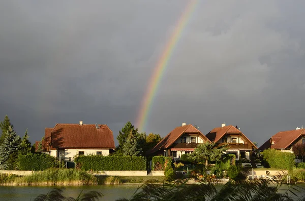 Oostenrijk, natuur, Rainbow — Stockfoto