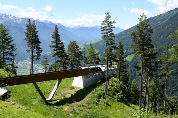 Österrike, Tirol, utsiktsplattform — Stockfoto
