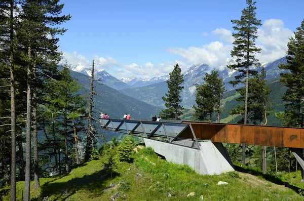 Áustria, Tirol, plataforma de visualização — Fotografia de Stock