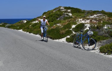 Avustralya, Rottnest Adası, bisikletçi