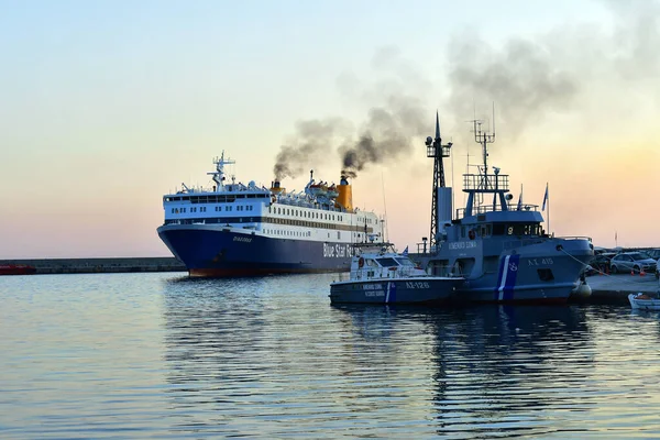 Yunanistan, Kavala, Limanda Feribot — Stok fotoğraf