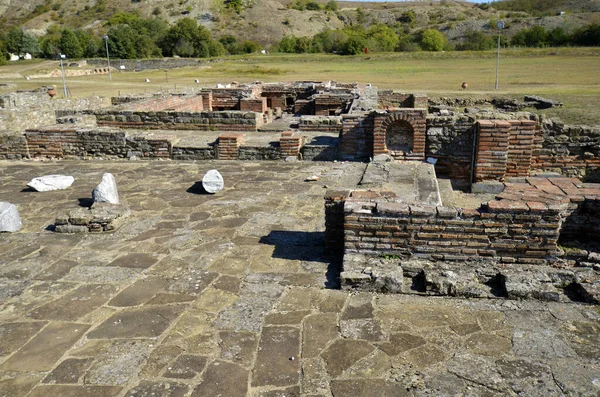 Macedonia, sitio arqueológico de la antigua Stobi — Foto de Stock